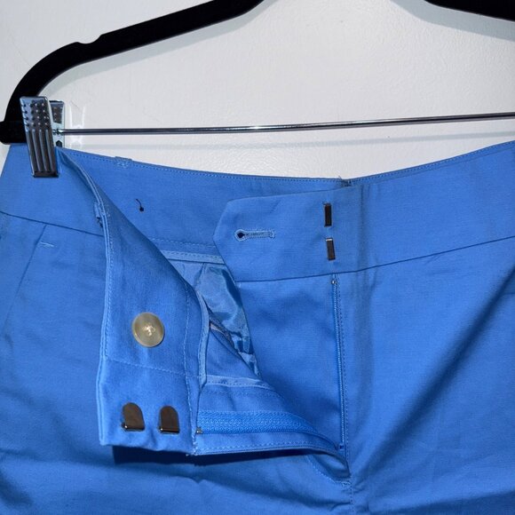 Ann Taylor Womens Blue Devin Fit Chino Shorts Size 12 - Picture 4 of 6